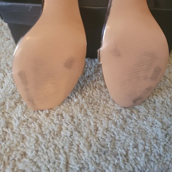 PLT Metallic Rose Gold Strapped Heeled Sandal - Picture 2 of 8